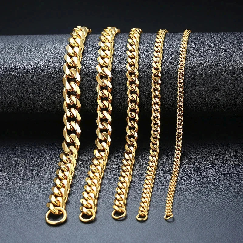 Mens Cuban Chain Bracelets