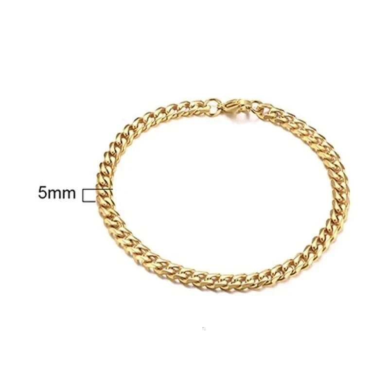 Mens Cuban Chain Bracelets
