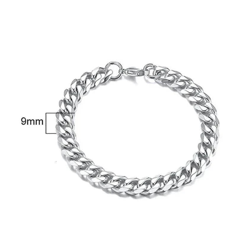 Mens Cuban Chain Bracelets
