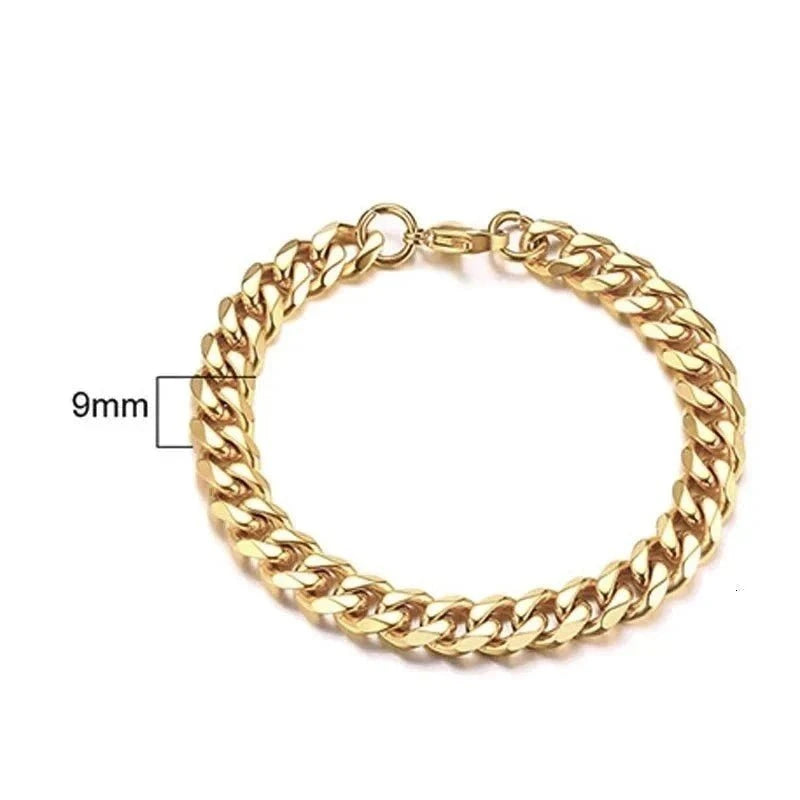 Mens Cuban Chain Bracelets