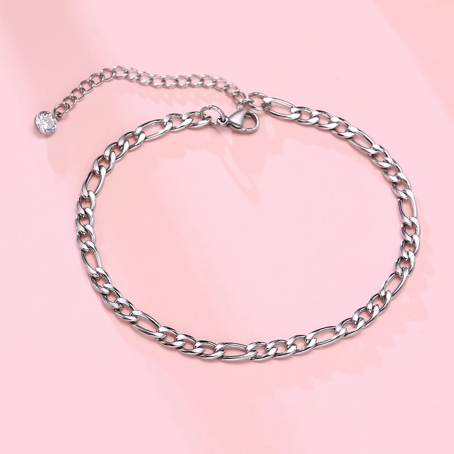 Men's Anklet With Cross Charm Look