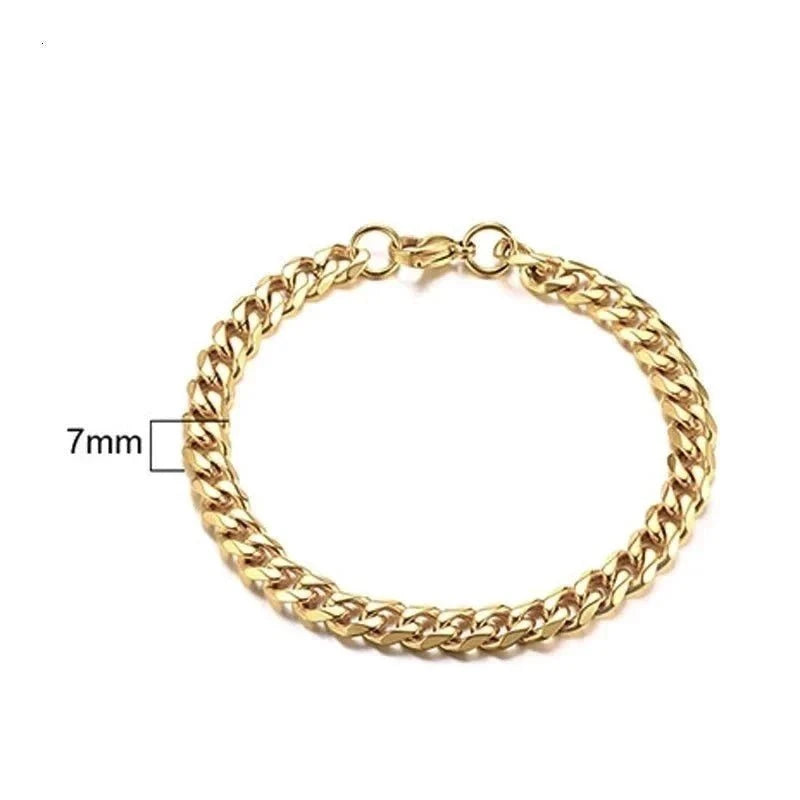 Mens Cuban Chain Bracelets