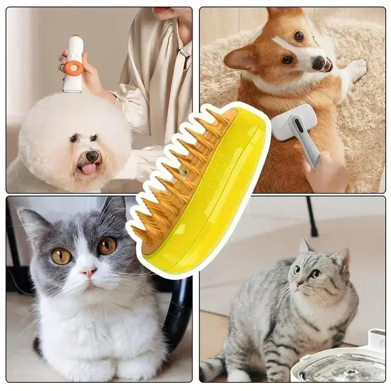 Steam Pet Brush - Devya's Pet Emporium