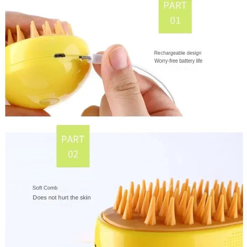 Steam Pet Brush - Devya's Pet Emporium